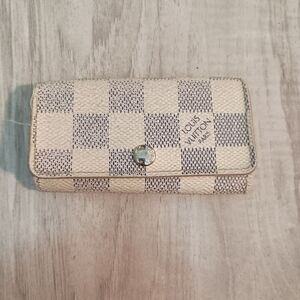 Louis Vuitton Damier Azur Multicle 4 Key Case  Authentic France